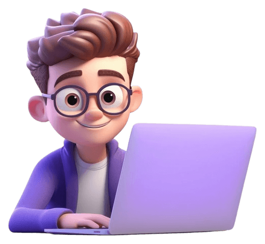 Person peeking rom begin laptop